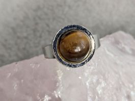 Ring Silber 800 mit Tigerauge