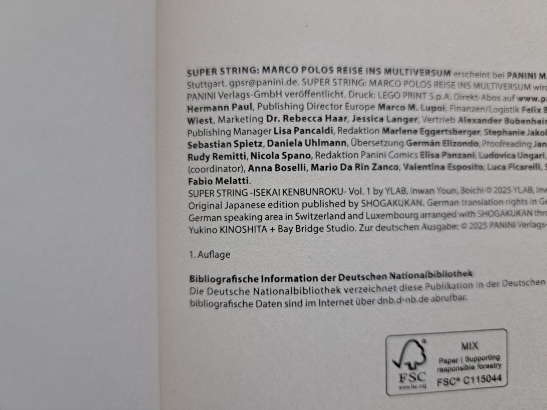 Comics: Super String 1 Manga 1. Auflage – Gebraucht aus Killwangen von KIANA08 3