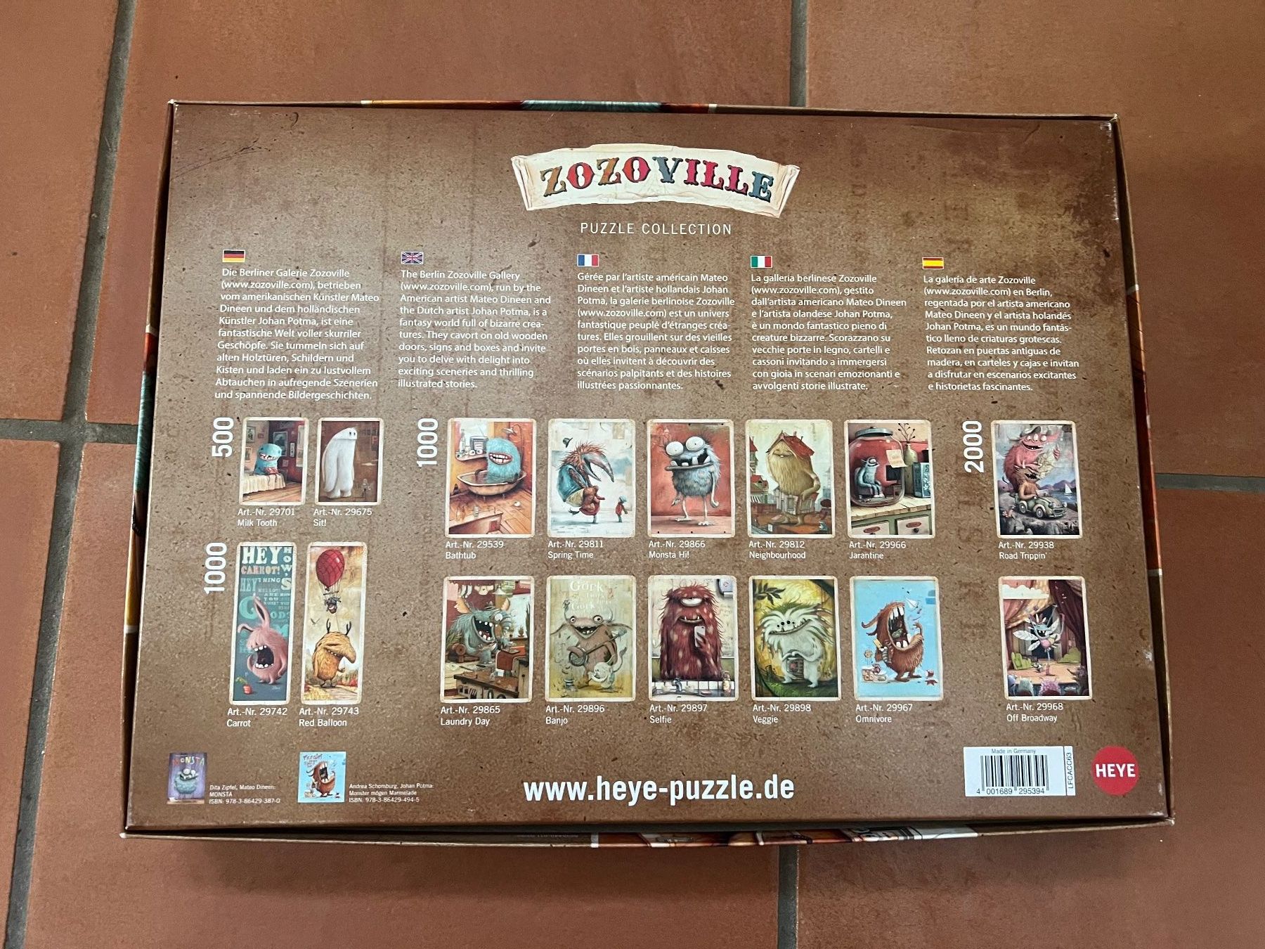 Heye Puzzle: HEYE Puzzle 1000 Teile – Usato da Steffisburg venduto da 9MOMO5 1