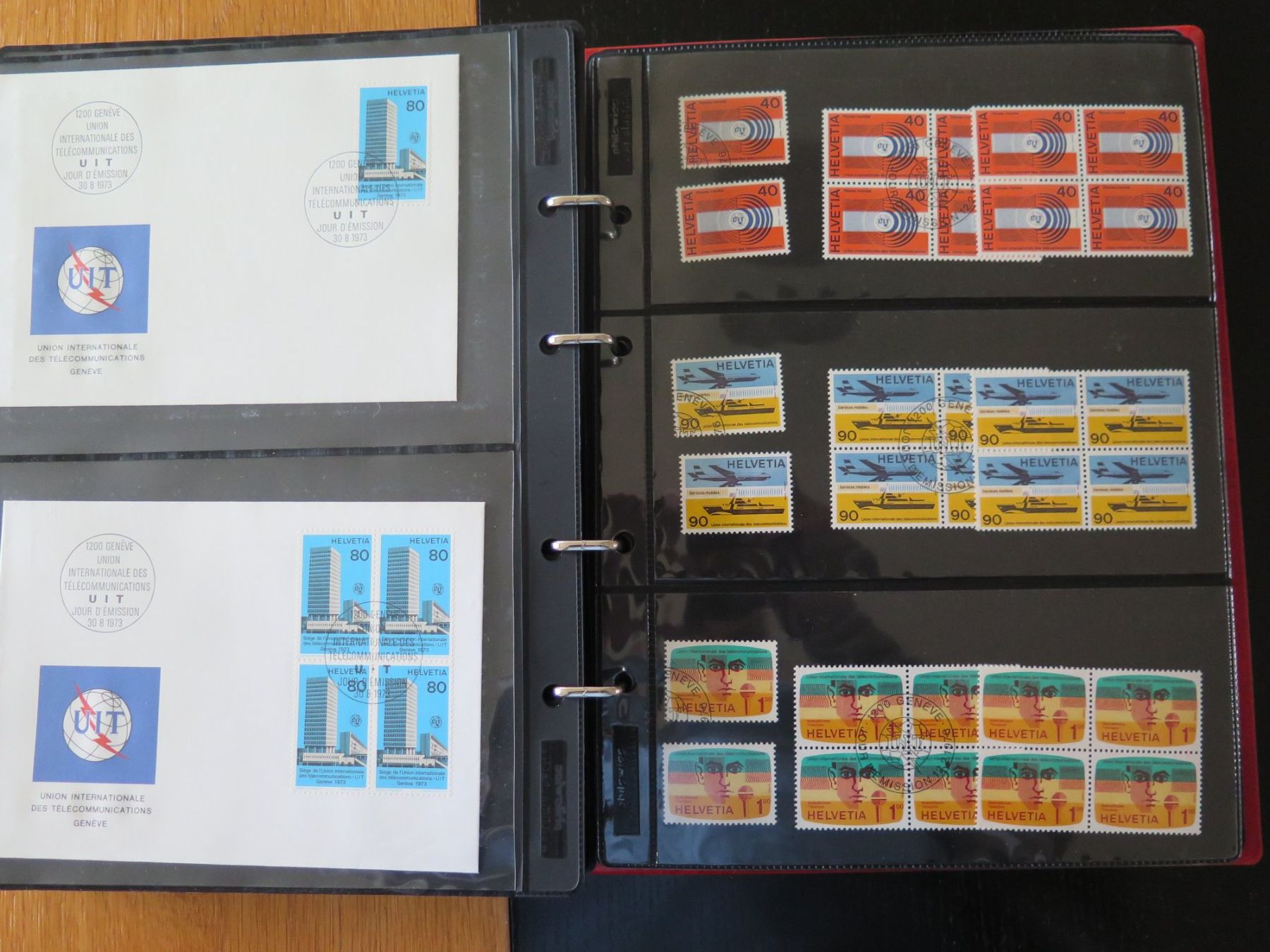 Tutti i francobolli: Dienstmarken FDC + Marken Einzel/4-er Block, auch postfrisch – Usato da Winterthur venduto da Namo1 6