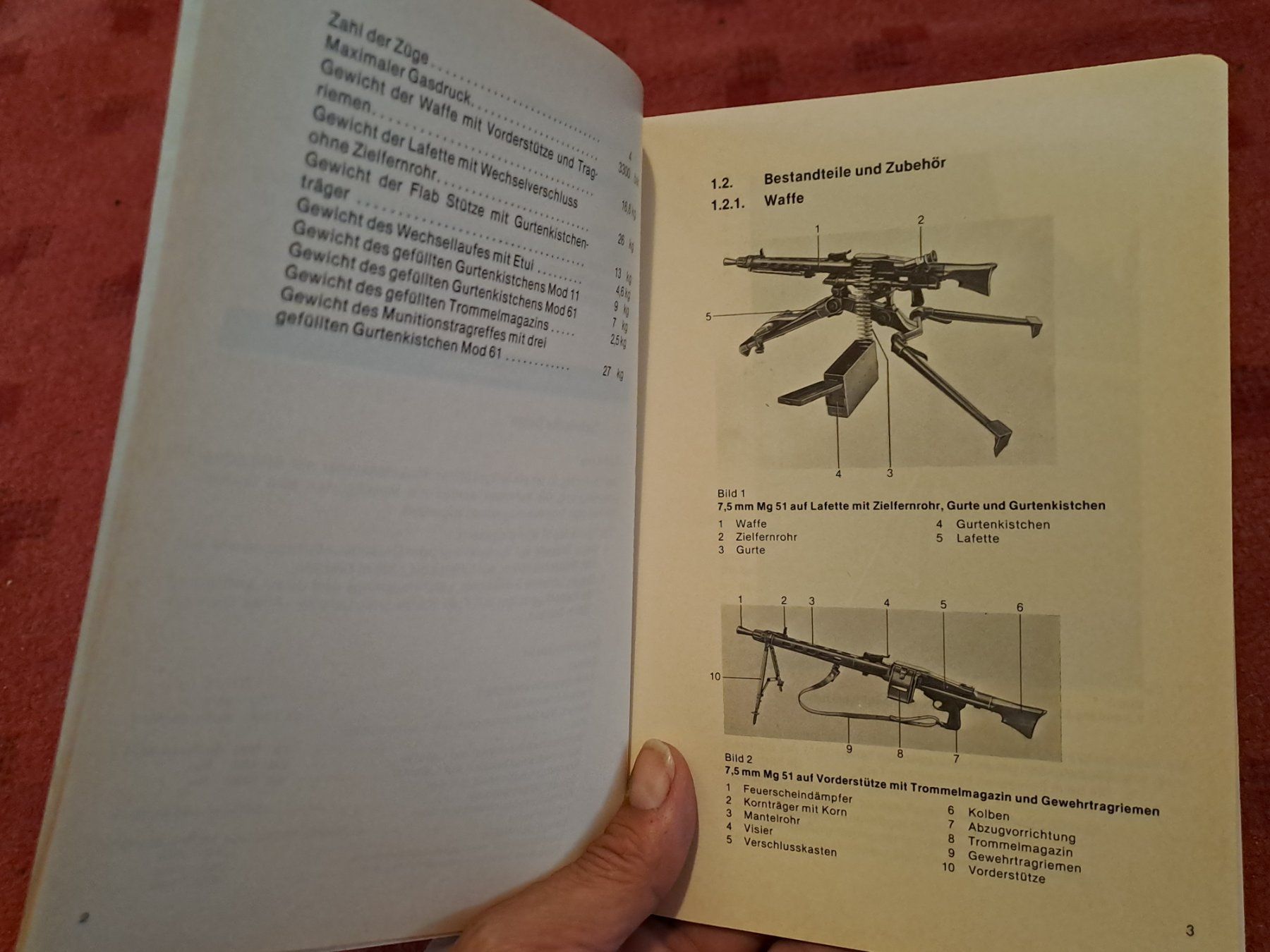 Libri: Reglement  " Das Maschinengewehr 51 " – Usato da St.Gallen venduto da Infanteriewerk