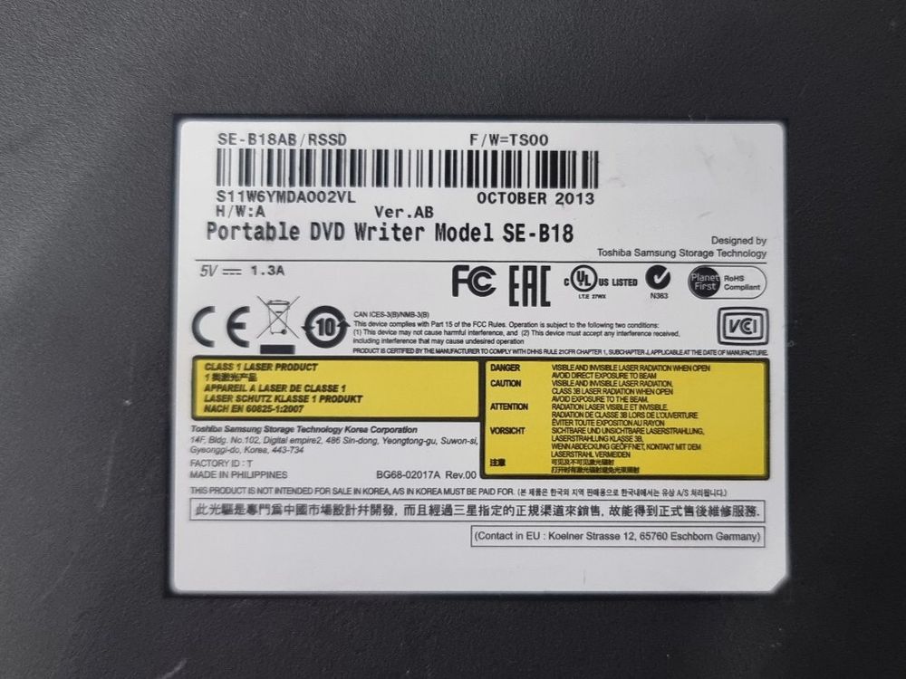 Externes DVDLaufwerk von Samsung (Writer) SEB18 Portable Kaufen auf