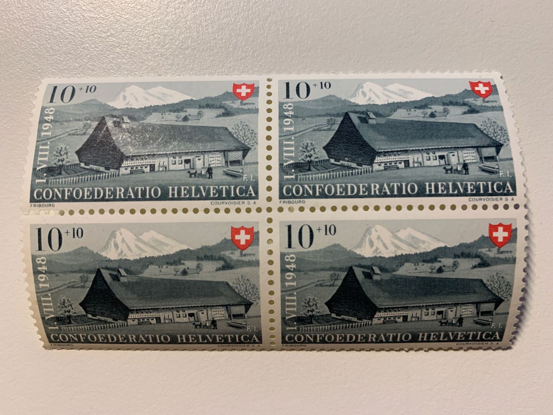 Tutti i francobolli: Pro Patria 1948 Viererblöcke einwandfrei postfrisch – Usato da Willisau venduto da Repfuesch 2