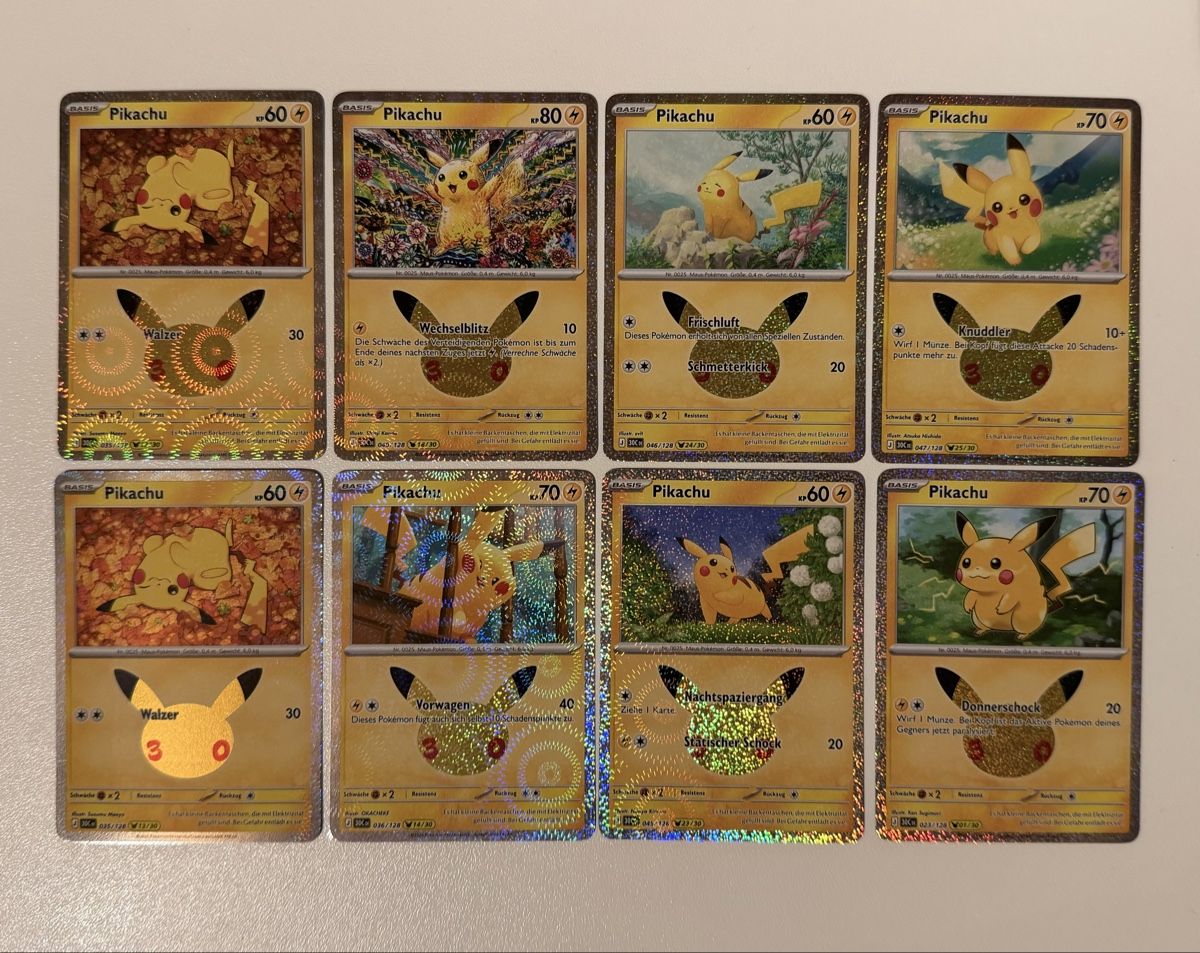 Pokémon Carte collezionabili: Pikachu 30th Celebration DE – Nuovo (secondo la descrizione) da Au SG venduto da Bego1