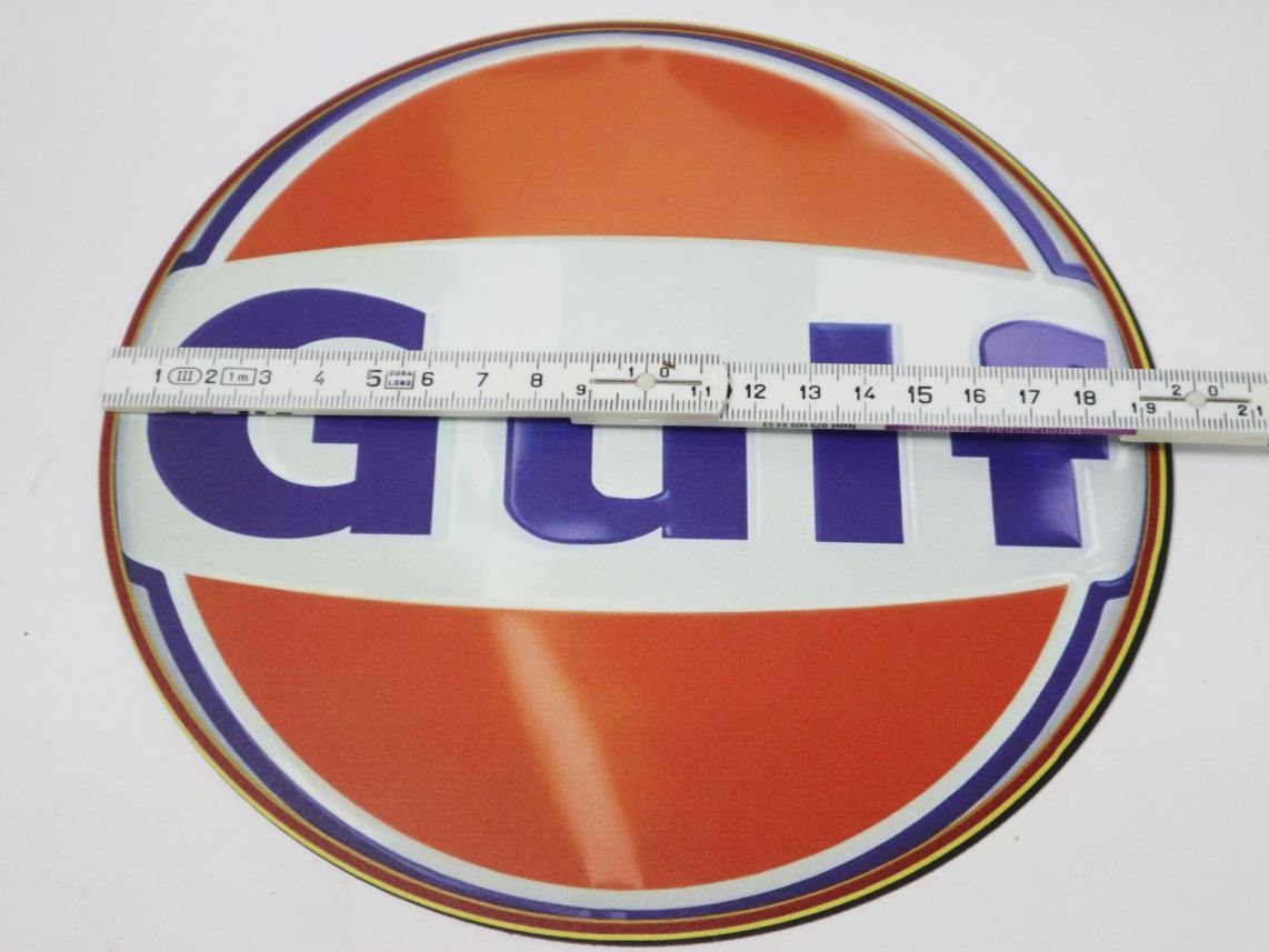 Gulf Oil Schilder: Blechschild Gulf – Neu (gemäss Beschreibung) aus Eschenbach SG von Astalavista 1