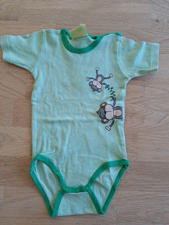 Süsser Baby Body Grösse 74/80 mit Äffchen-Motiv