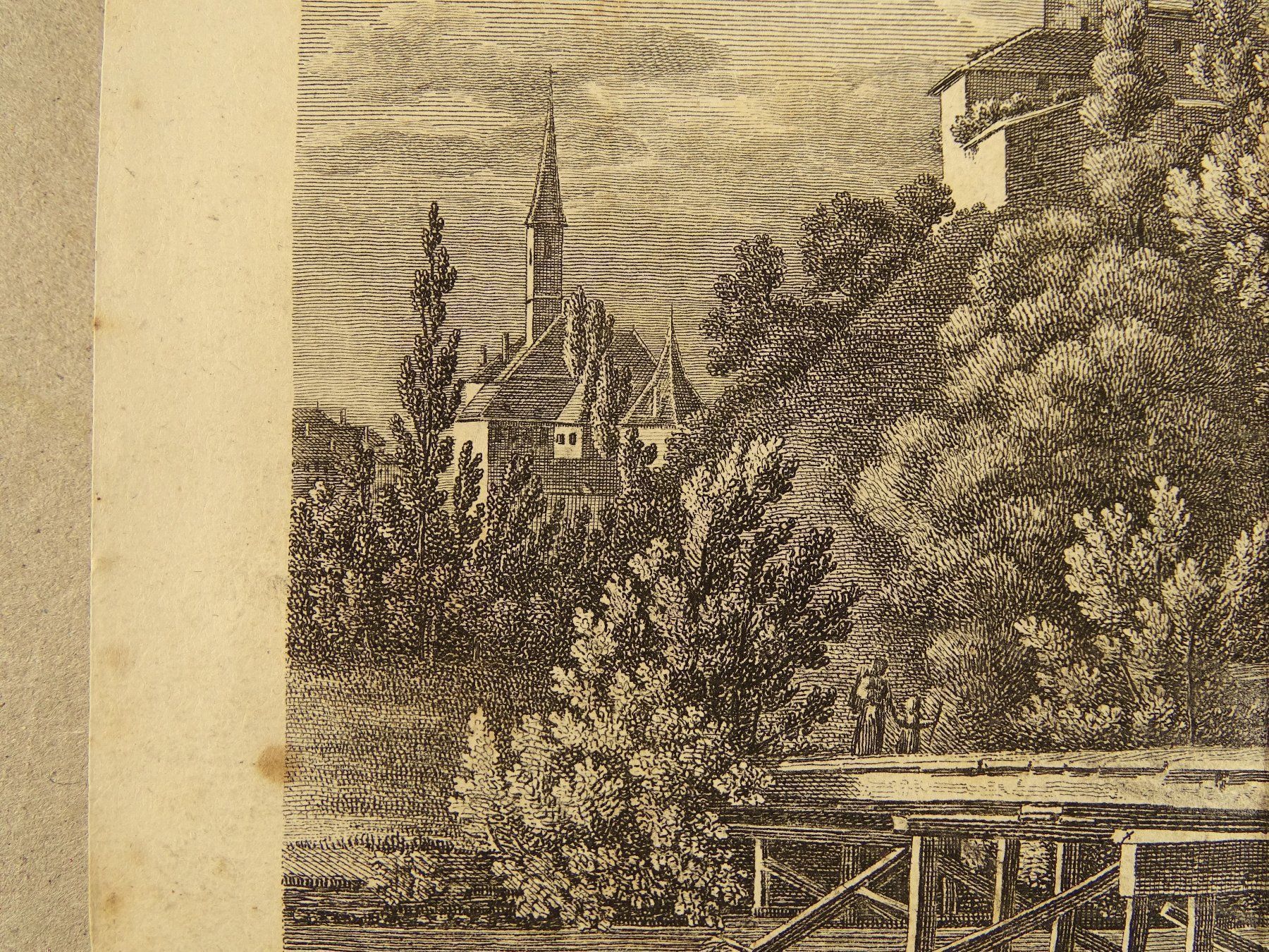Stiche: BURGDORF, KUPFERSTICH 1826 – Gebraucht aus Grüningen von Kartensammler 4