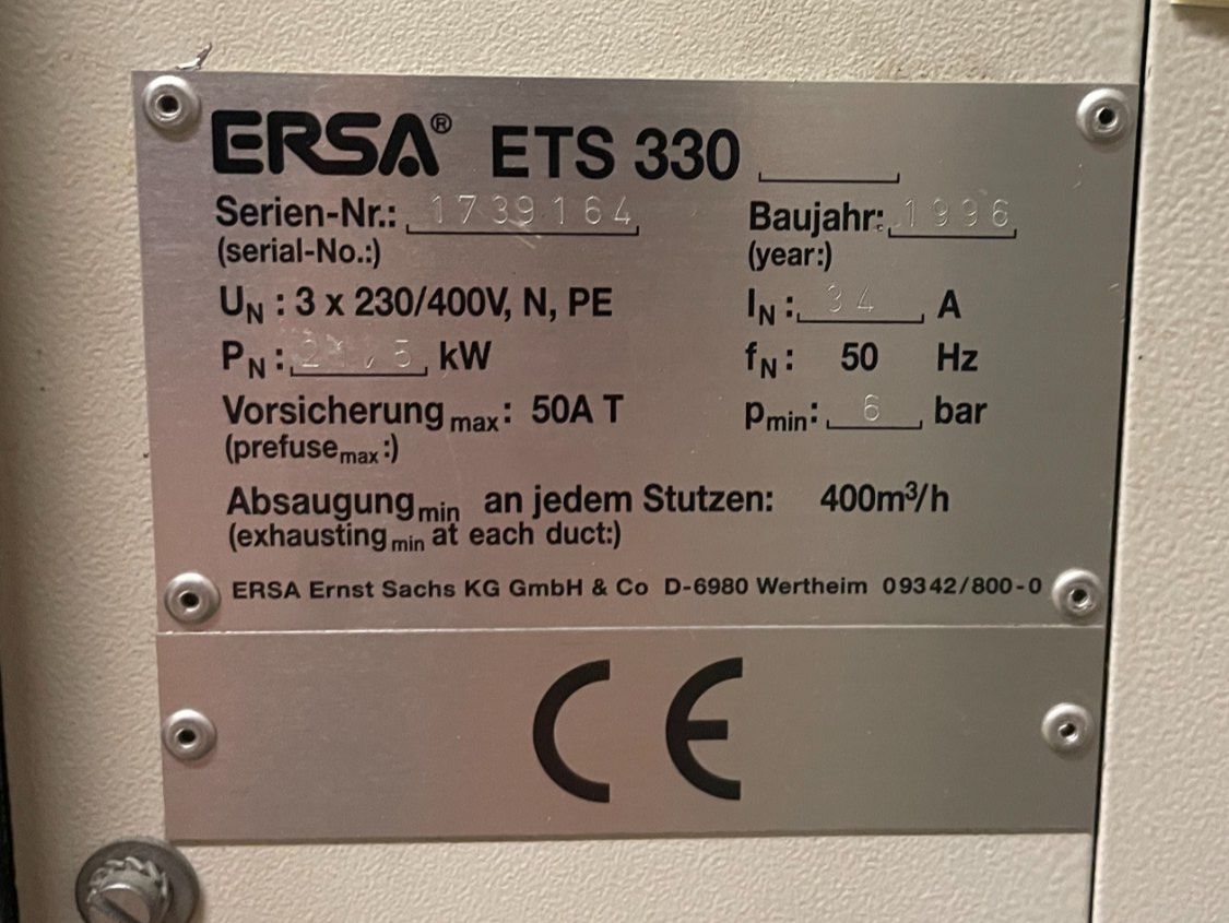 Tutte le macchine: Ersa ETS 330 Wellenlötmaschine – Usato da Bern venduto da Noisa 2