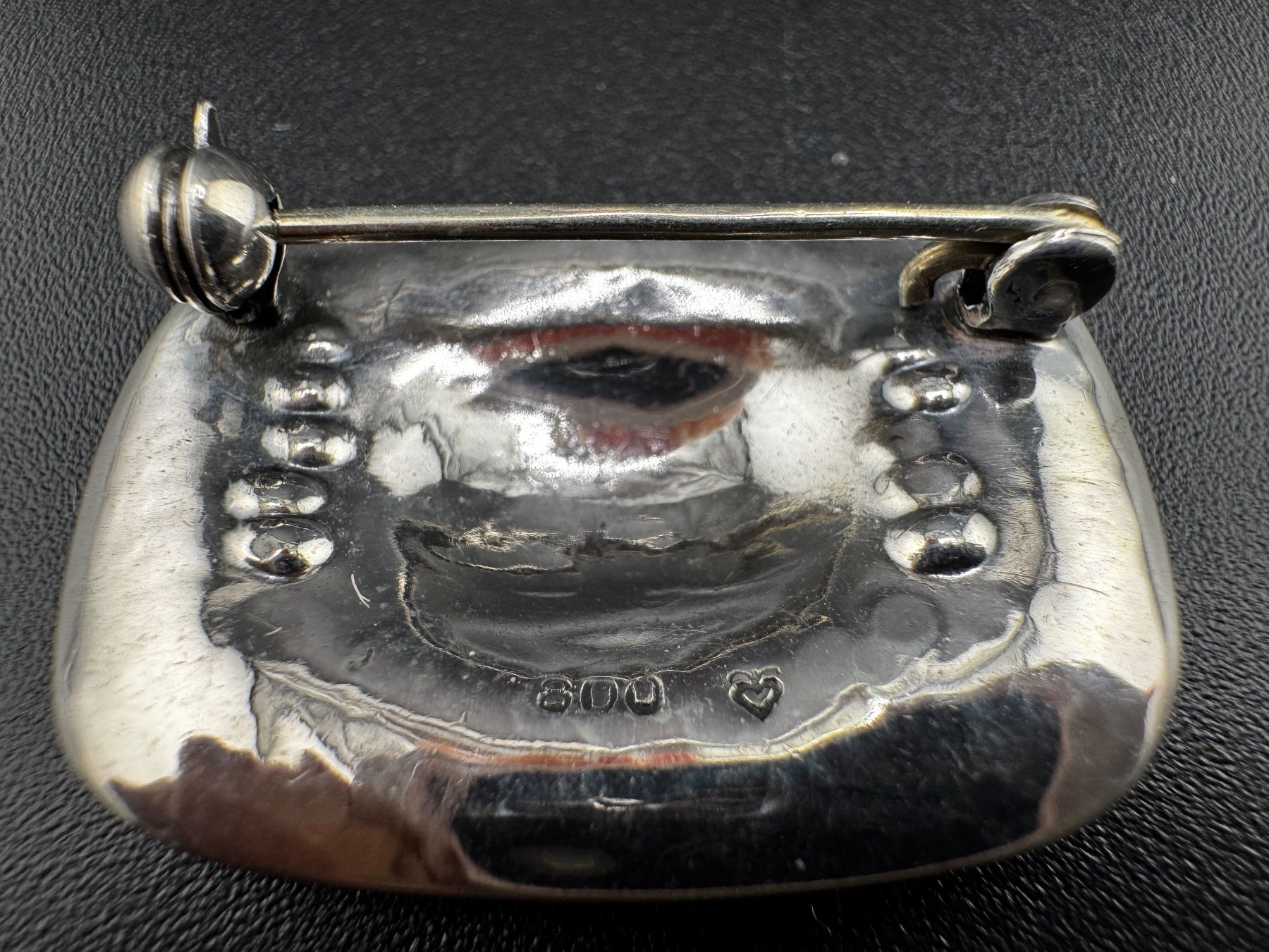 Spille & Fermagli: Silber Brosche 800er Silber mit dekorativem Muster antik – Usato da Egg b. Zürich venduto da chantilly-lace 1