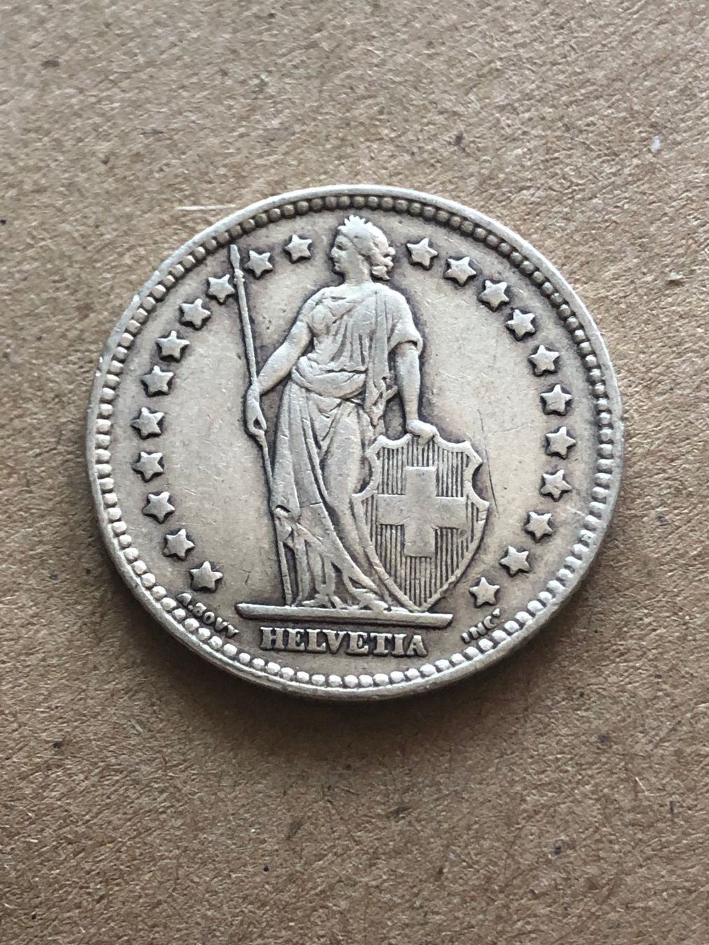 Tutti le monete: 1 Fr. 1914 – Usato da Schötz venduto da Odpa 1