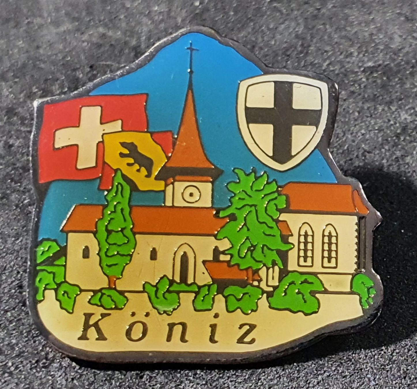 Placchette & Badge: U989 - Pin Köniz Kirche – Usato da Reinach BL venduto da Boston-Verkauf 1