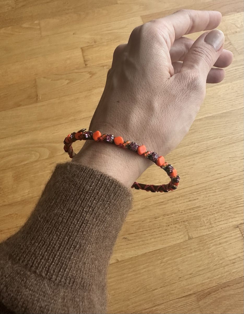 Bracciali & Braccialetti: Konplott Orange & Purple Crystal Bangle Bracelet – Nuovo (secondo la descrizione) da Stäfa venduto da gra_d5rt