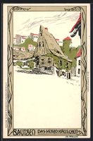 Steindruck-AK Bautzen, Das Hexenhäusche