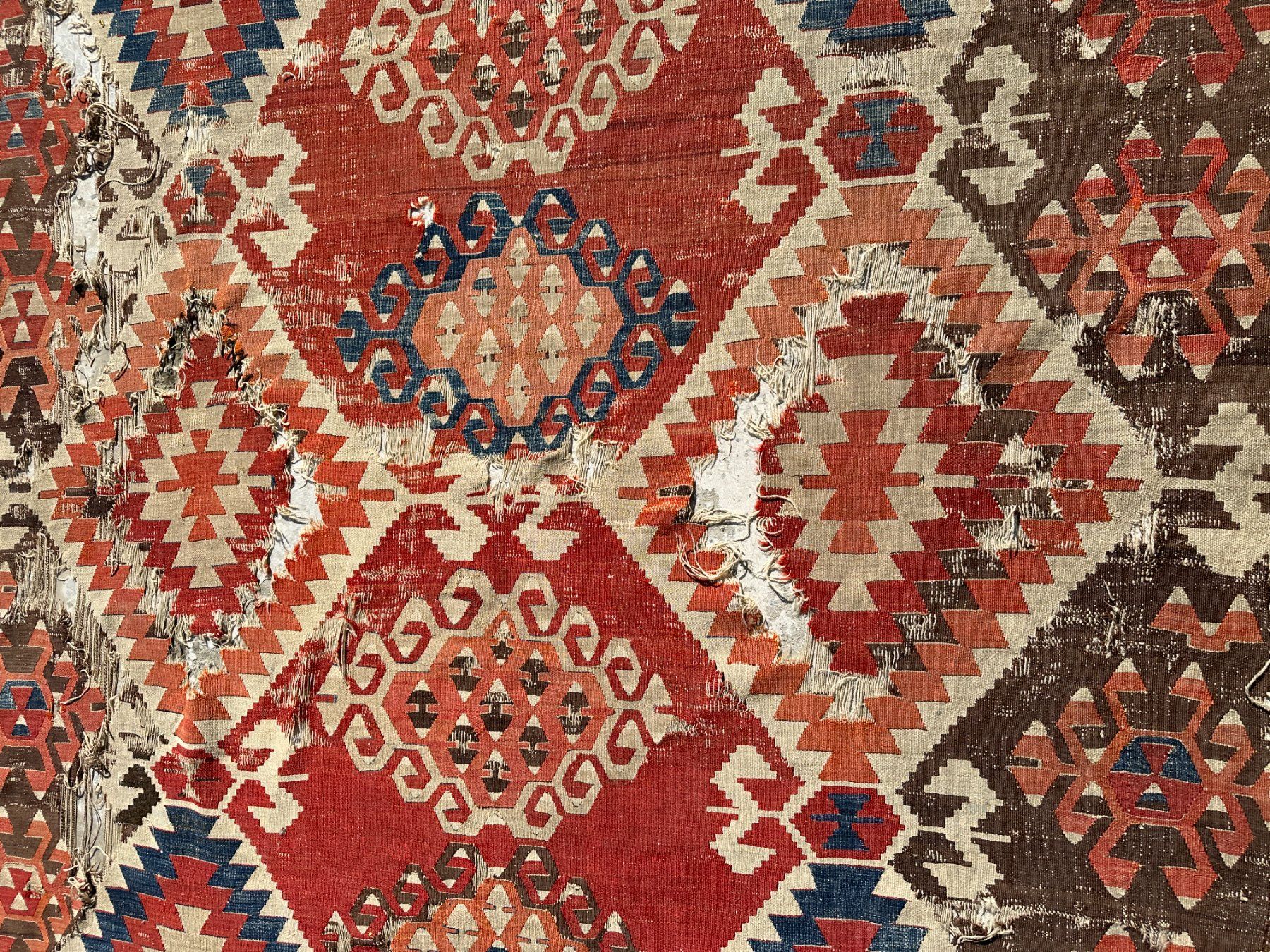 Kelim Tappeti: Orientteppich Konya Kelim antik, Fragment – Difettoso da Zürich venduto da an-dy 4