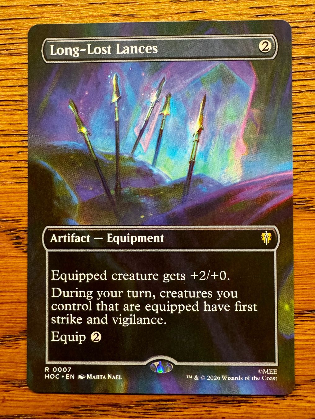 Magic The Gathering Carte collezionabili: Borderless Long-Lost Lances The Hobbit NM – Nuovo (secondo la descrizione) da Rechthalten venduto da hosme_be