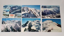 lot de 6 cartes postales - Chamonix Mont-Blanc - vintage
