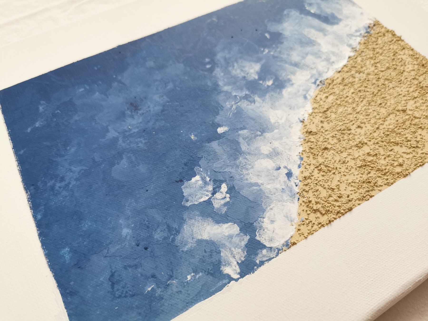 Gemälde: Gemälde auf Leinwand - Strand – Gebraucht aus Herzogenbuchsee von knisteri 2