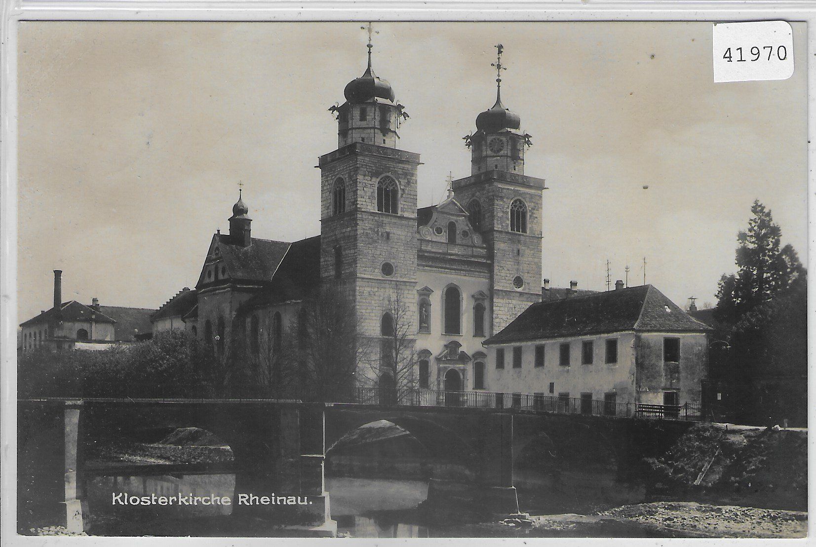 Cartoline postali: Klosterkirche Rheinau – Usato da Ettingen venduto da Kartenplanet
