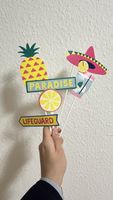 Alles für deine Hawaii- oder Sommerparty: Schilder, Flamingo