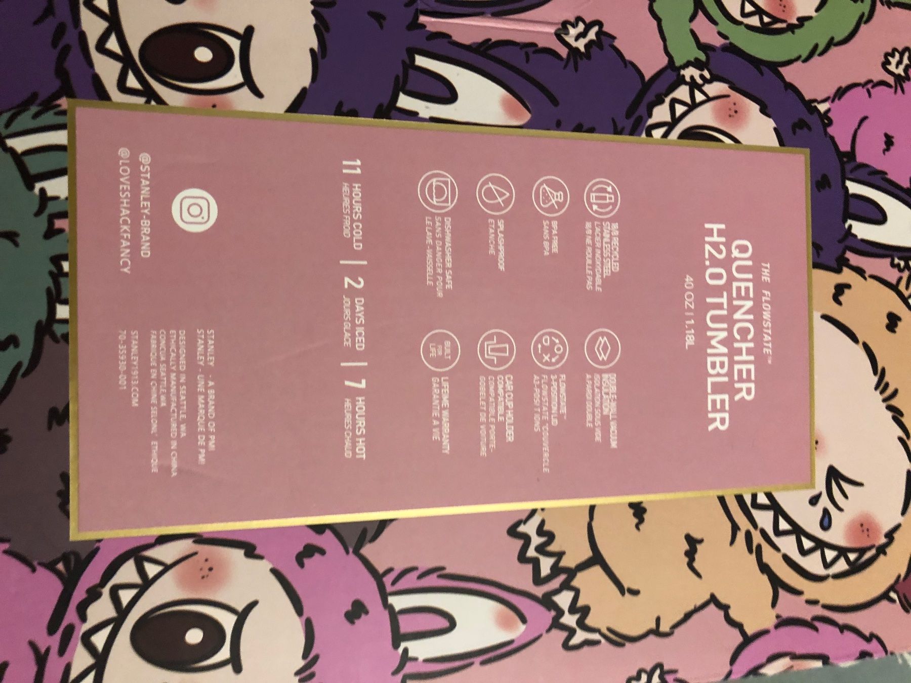 Stanley Tazze: Labubu x Stanley 40 OZ Cup NEU – Nuovo e nell'imballaggio originale da Koblenz venduto da Ivy_Belle 3