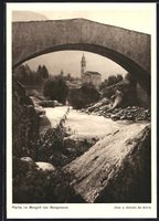 Borgonovo, Partie im Bergell mit Kirche