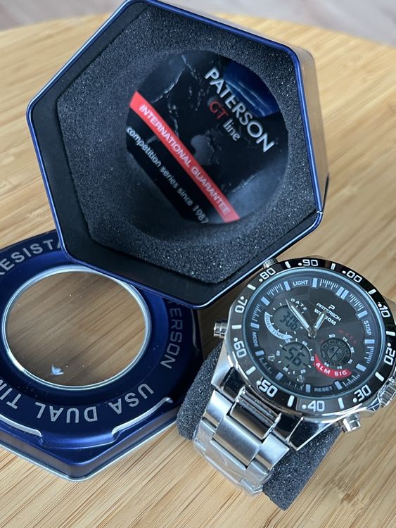 Paterson Uhren: Armband-Uhr Paterson Dual Time – Neu und originalverpackt aus Laufen von groove60 3
