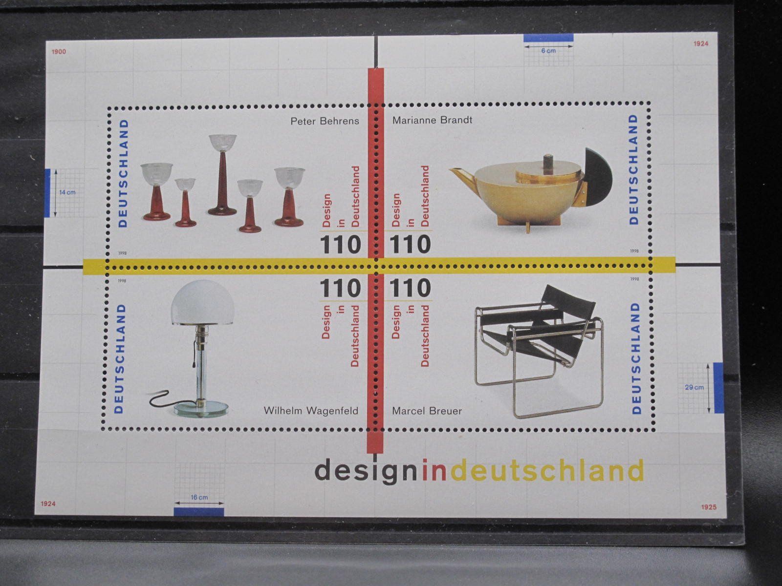 Tutti i francobolli: BRD 1998 Design in Deutschland ** – Usato da Wil SG venduto da fva01