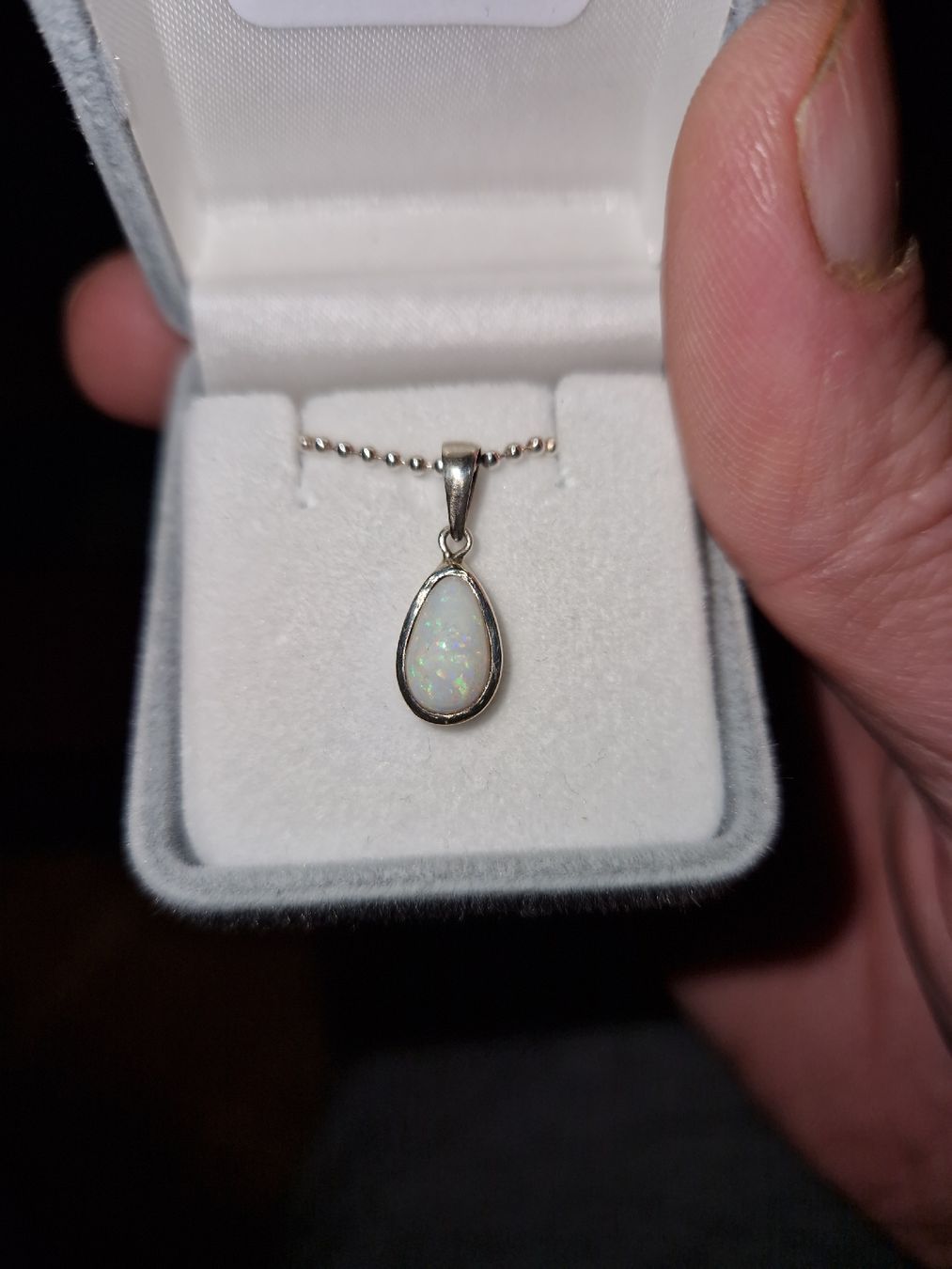 Catenine: collier en opale blanche cobber pedy – Nuovo (secondo la descrizione) da fribourg venduto da hakoh