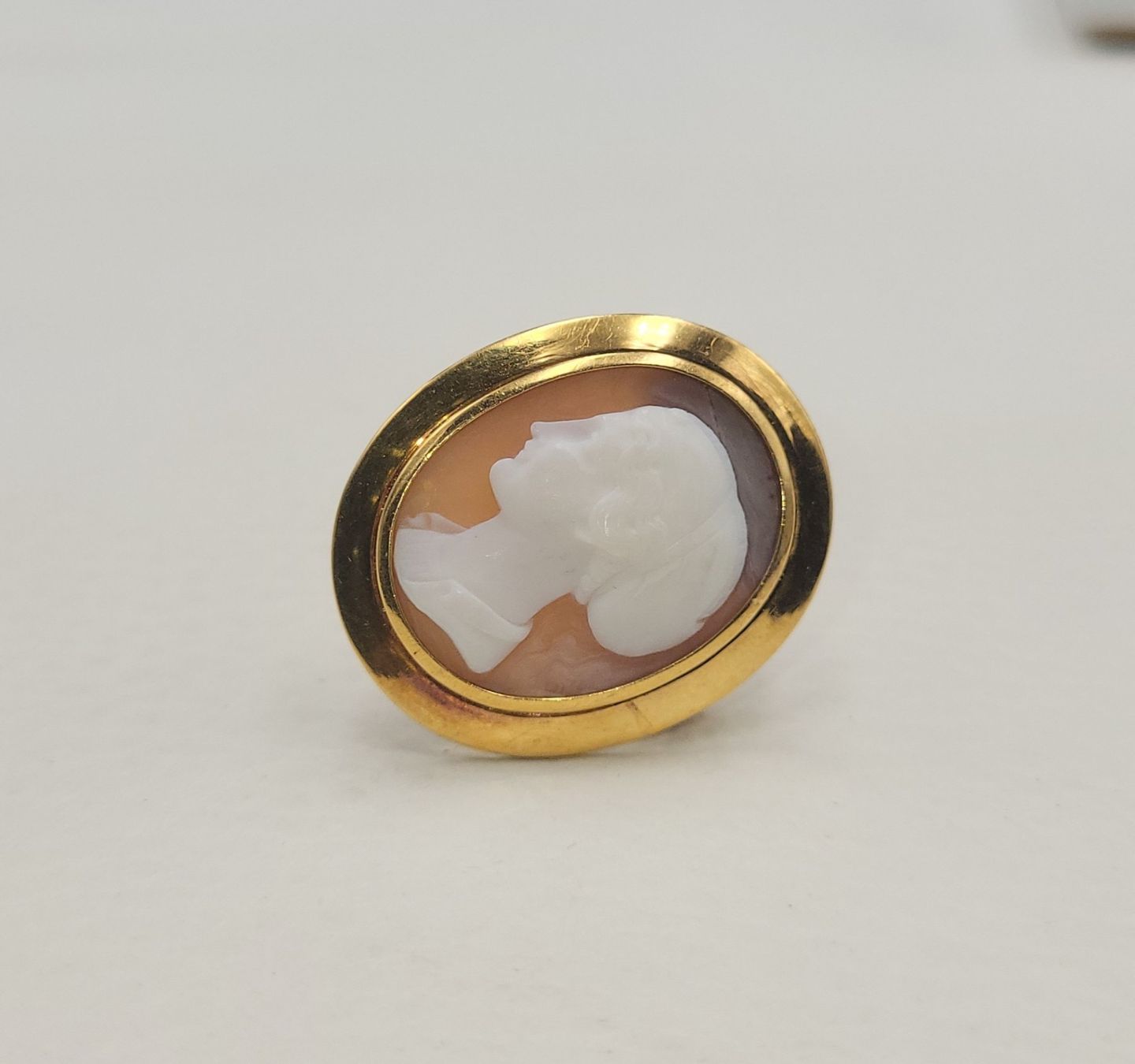 Spille & Fermagli: 18 Karat 750 Gold Kamee Brosche – Usato da Wald ZH venduto da Dasilver 5