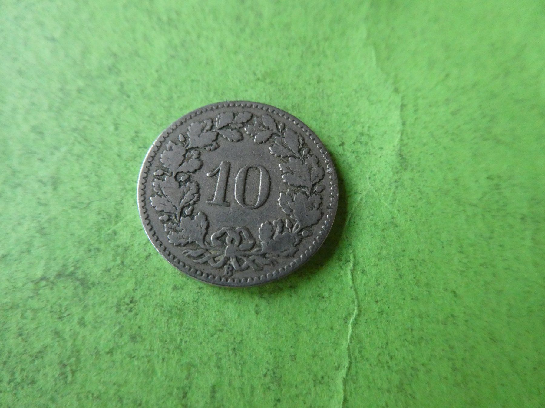 Toutes les monnaies: Schweiz 1879, 10 Rappen – D'occasion à Hinterforst par Rohusri 1
