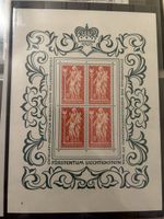 Bloc de 4 timbres Liechtenstein 1965, superbe pièce!