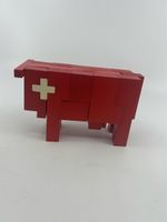 NAEF Puzzle "Kuh" Rot, Holzspielzeug, Schweizer Kreuz