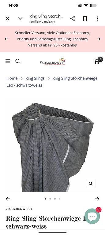 Marsupi portabebè: Ring Sling neuwertig – Nuovo e nell'imballaggio originale da Langnau im Emmental venduto da MartinaZ86