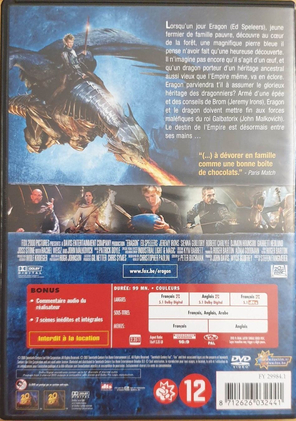 Tutti i DVDs: Eragon (2006) – Usato da La Tour-de-Peilz venduto da Resize 1