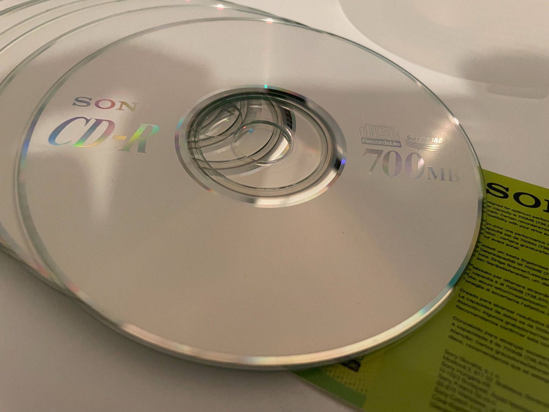 CD & DVD vergini: Lot de 10 CD-R Sony – Nuovo (secondo la descrizione) da Petit Lancy venduto da gil_hr6v 4
