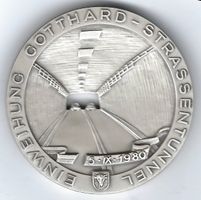 Gotthard-Strassentunnel 1980 – Silbermedaille 999 – 71 g
