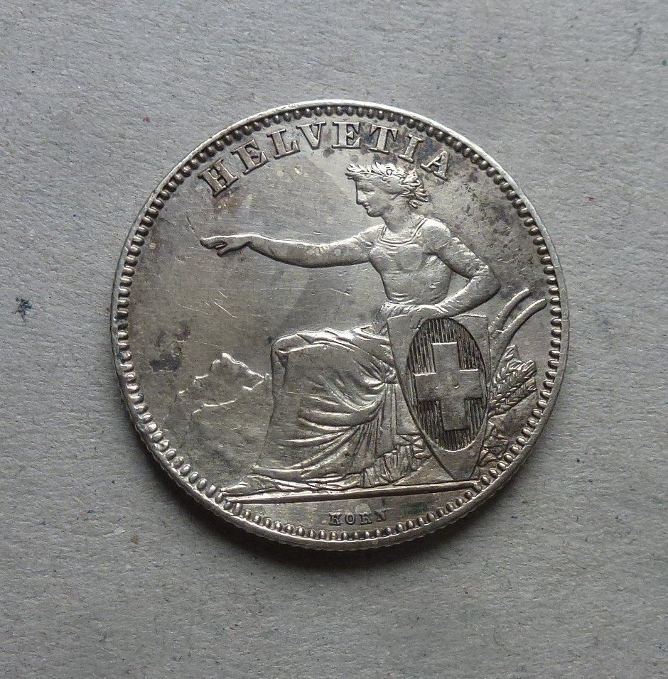 Tutti le monete: ++ 2.- Franken 1863, gute Erhaltung – Usato da Walkringen venduto da Casablanca777 1