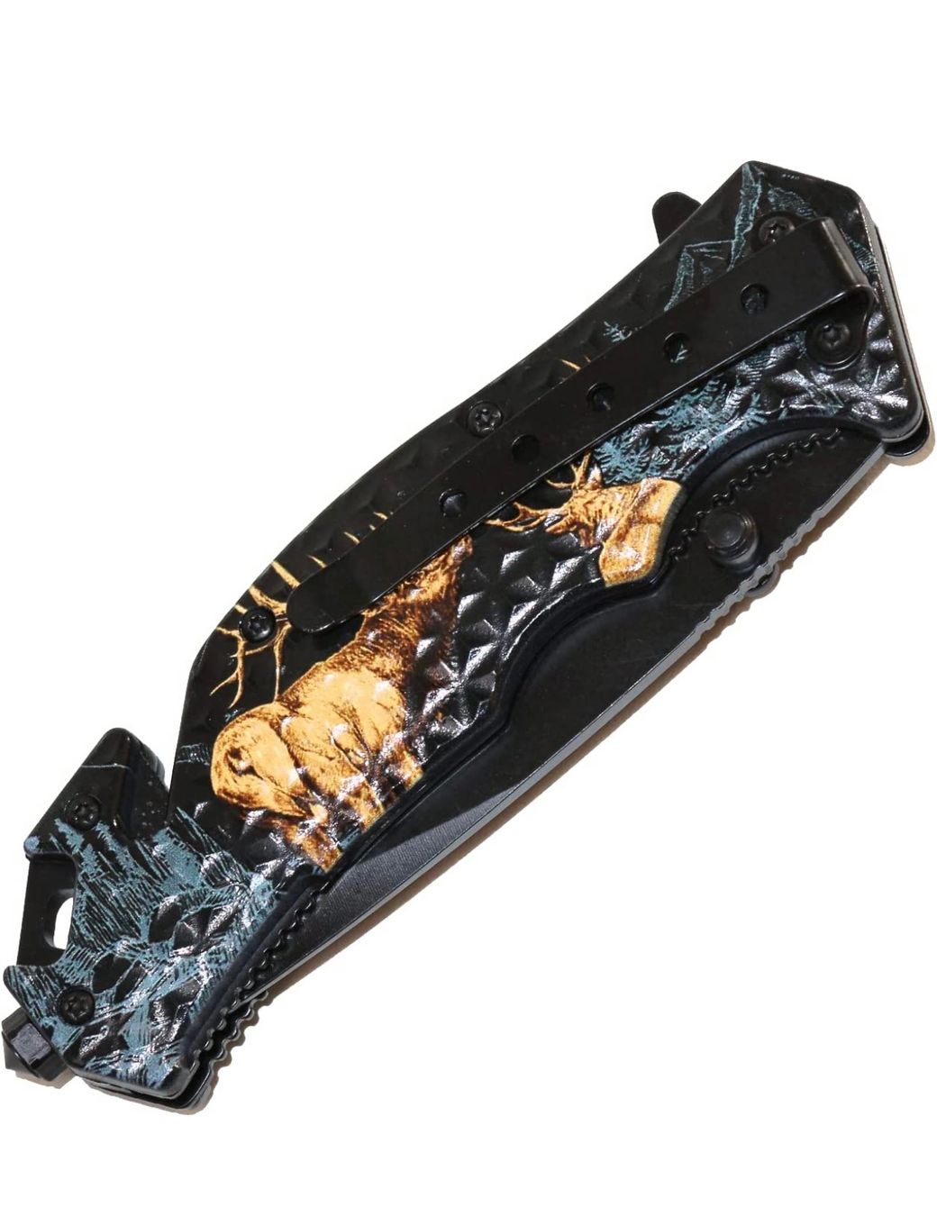 Accessori: Klappmesser  mit Hirschen, Edelstahl Klinge – Nuovo e nell'imballaggio originale da Basel venduto da Seifehuesli 2