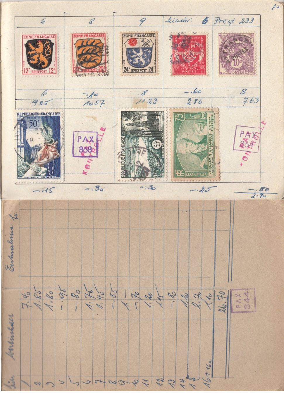 Alle Briefmarken: Auswahlheft Frankreich – Gebraucht aus Bürglen TG von StampGraf 7