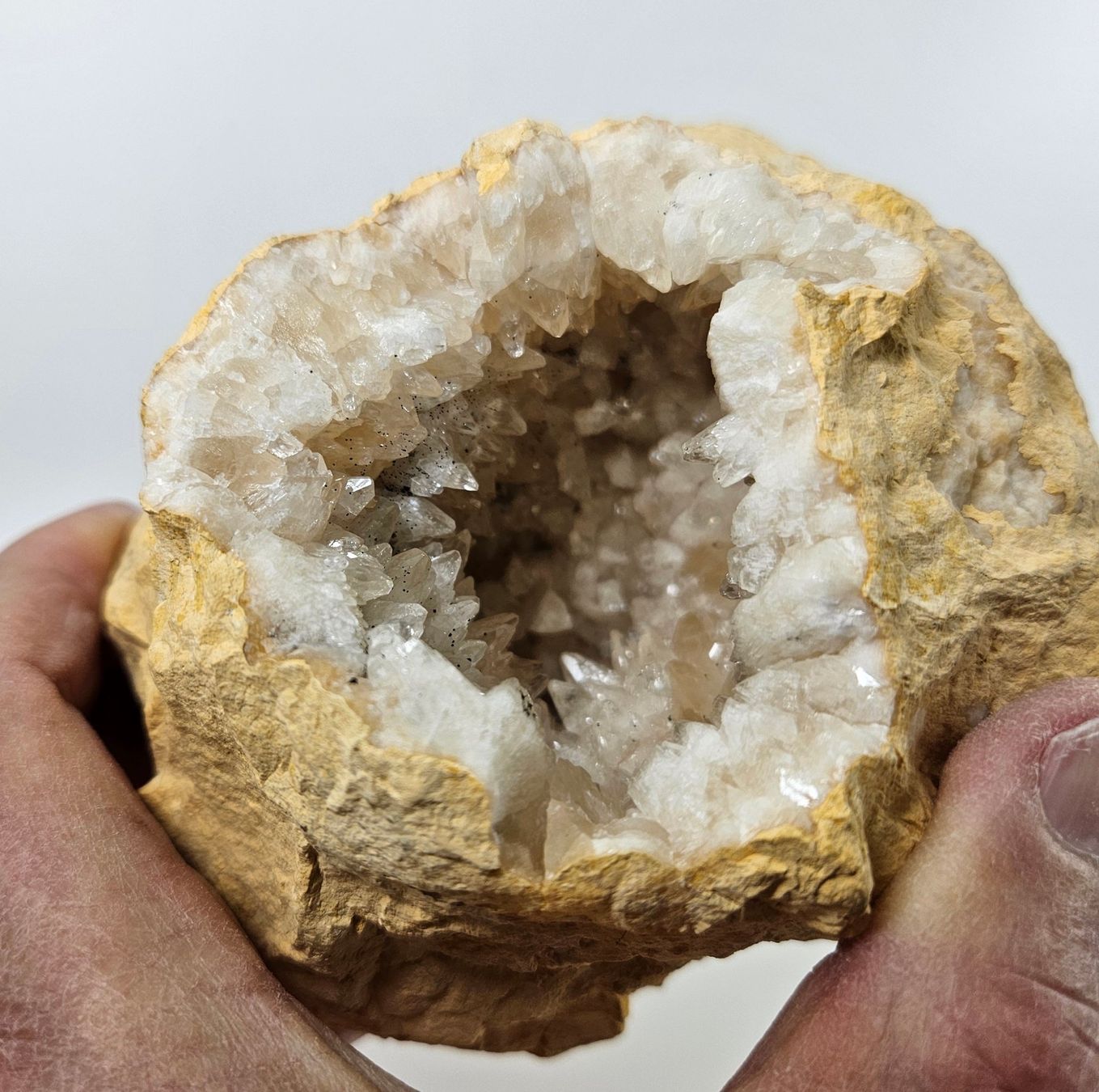 Minerali & Pietre curative: Calcit-Druse aus Tunesien. – Usato da Uzwil venduto da Chobel1 2