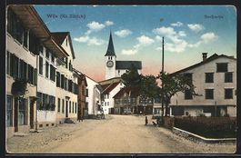 Wila, Ortspartie mit Blick auf die Kirch