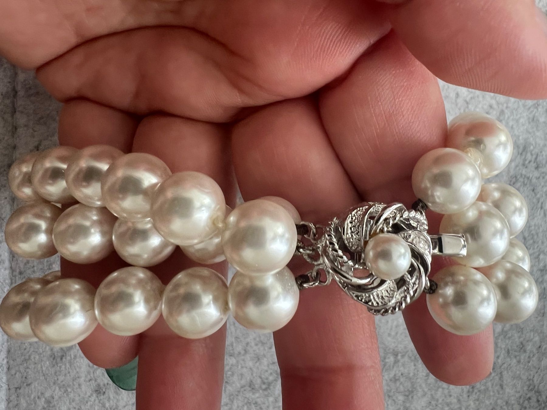 Bracciali & Braccialetti: Perlenkette 3-reihig Vintage – Usato da Uznach venduto da Ya_x7x6 4