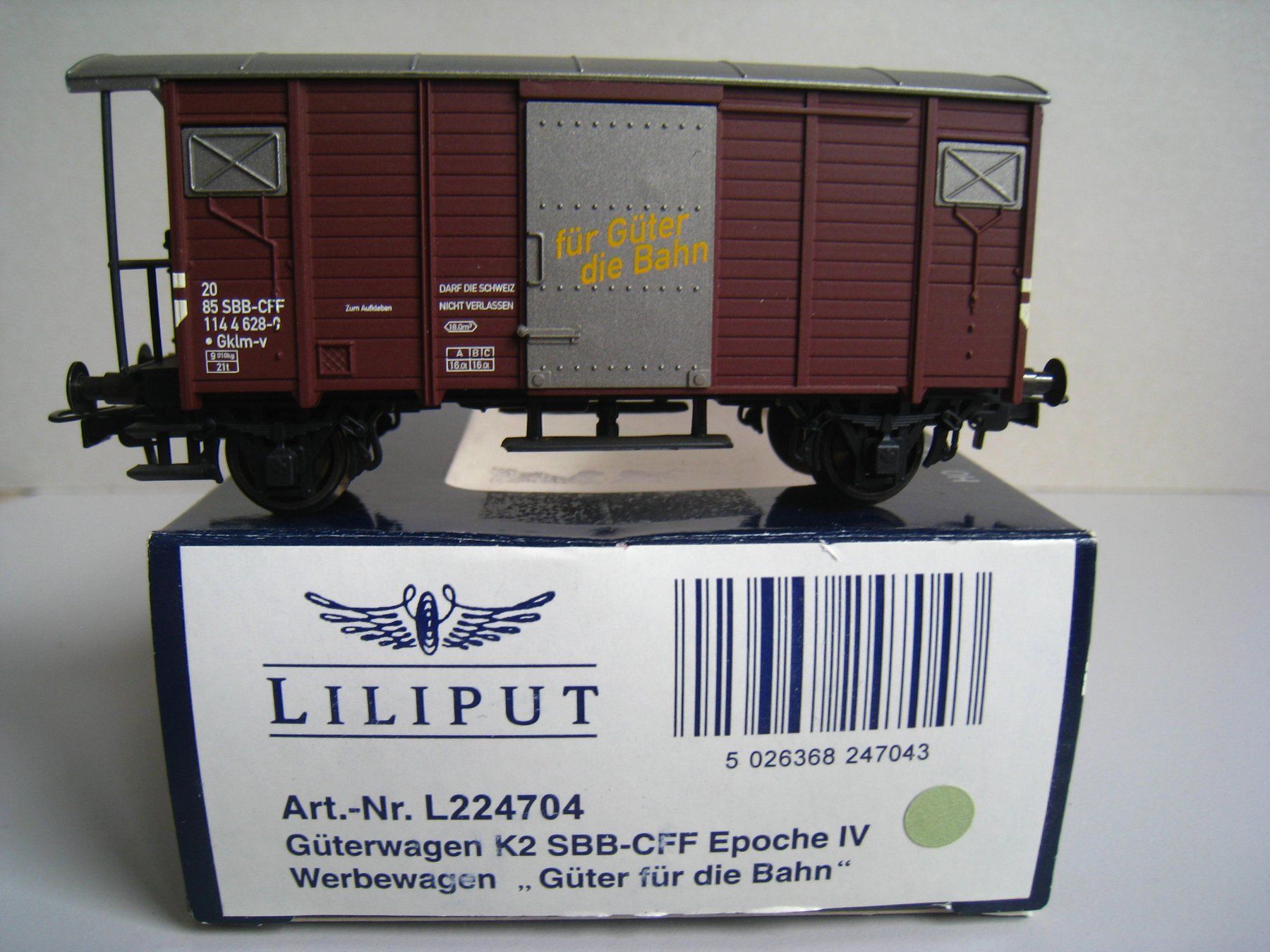 Liliput Modelleisenbahnen: Liliput Güterwagen-Set, 4 teilig – Gebraucht aus Buchs ZH von swiss-train 2