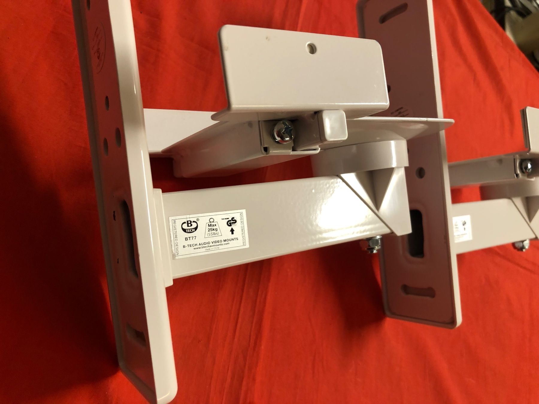 Wandhalterungen: BT77 B-Tech Lautsprecher-Wandhalterung Weiss – Neu (gemäss Beschreibung) aus Neerach von Arbimus 3