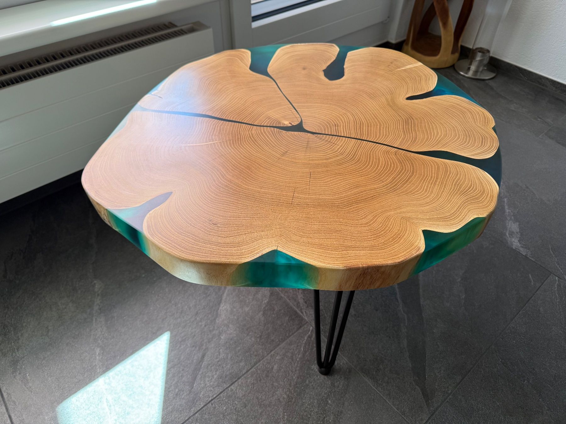Tavoli: Epoxydharz Couchtisch – Nuovo e nell'imballaggio originale da amriswil venduto da danihgt 2