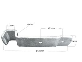 2x Gegenhalter zu Bordwandverschluss 142x35mm Anhänger