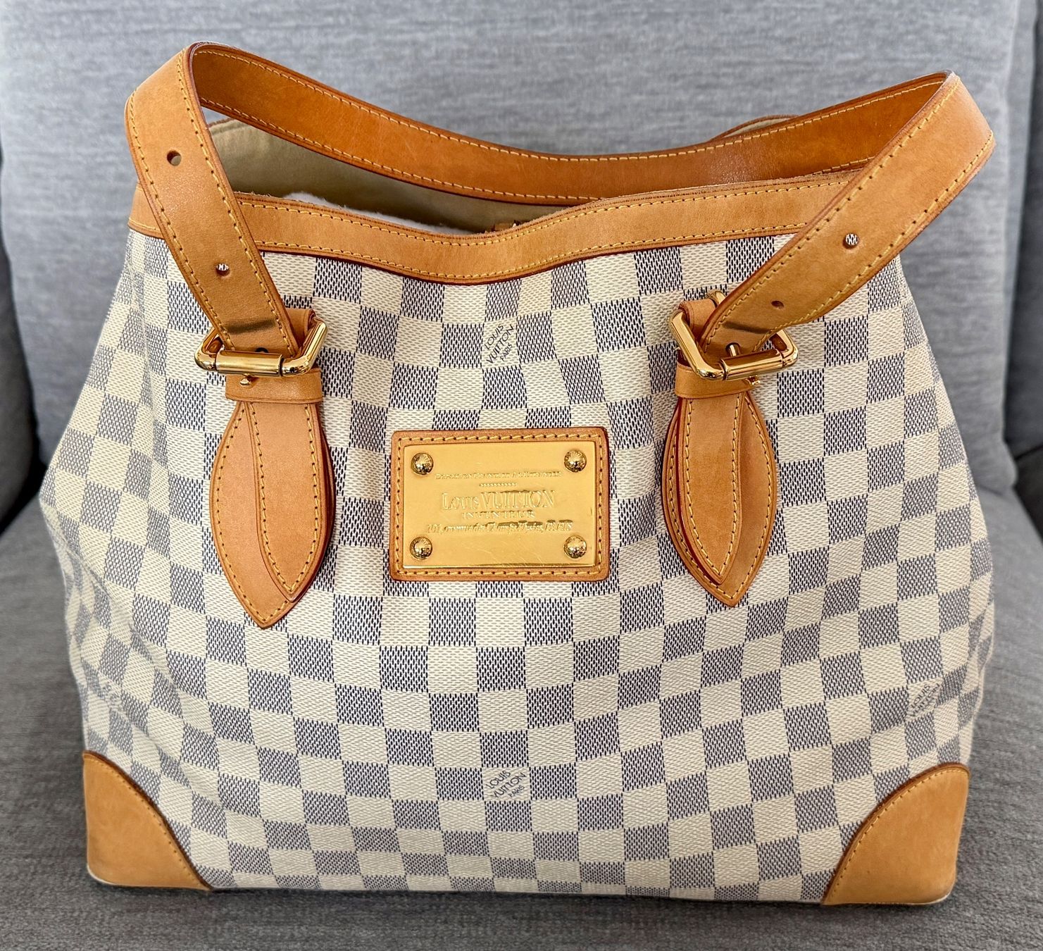 Louis Vuitton Borse da donna: Louis Vuitton Handtasche Damier Azur – Usato da Niederhasli venduto da Hapebe