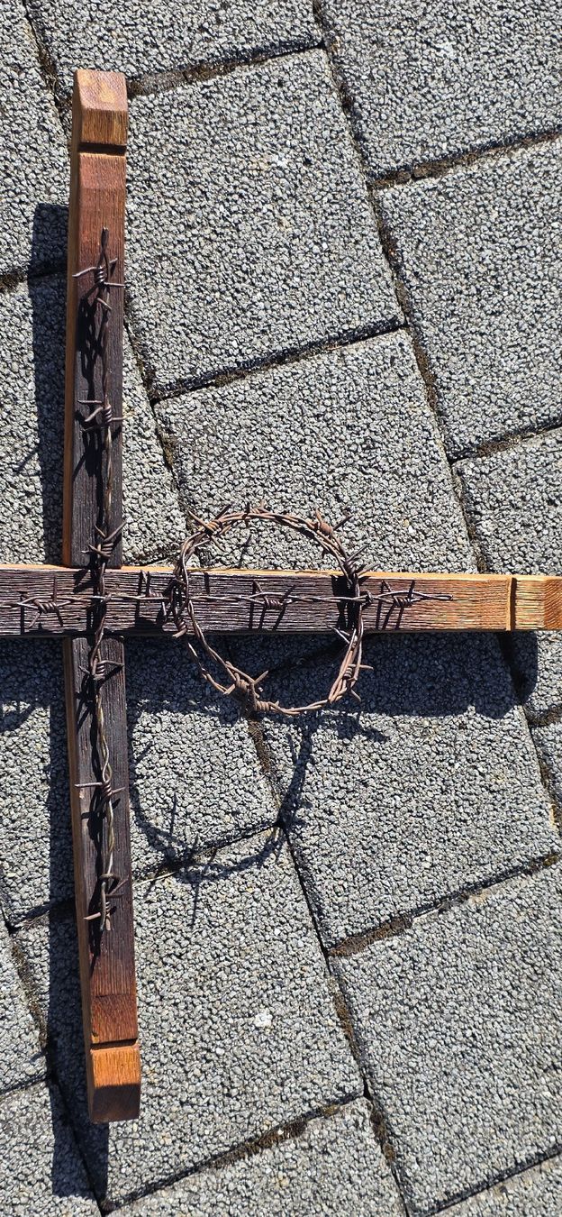 Tutte le decorazioni: Holzkreuz mit Dornenkrone, rustikal & einzigartig – Nuovo e nell'imballaggio originale da Emmetten venduto da sra_mb9z 3
