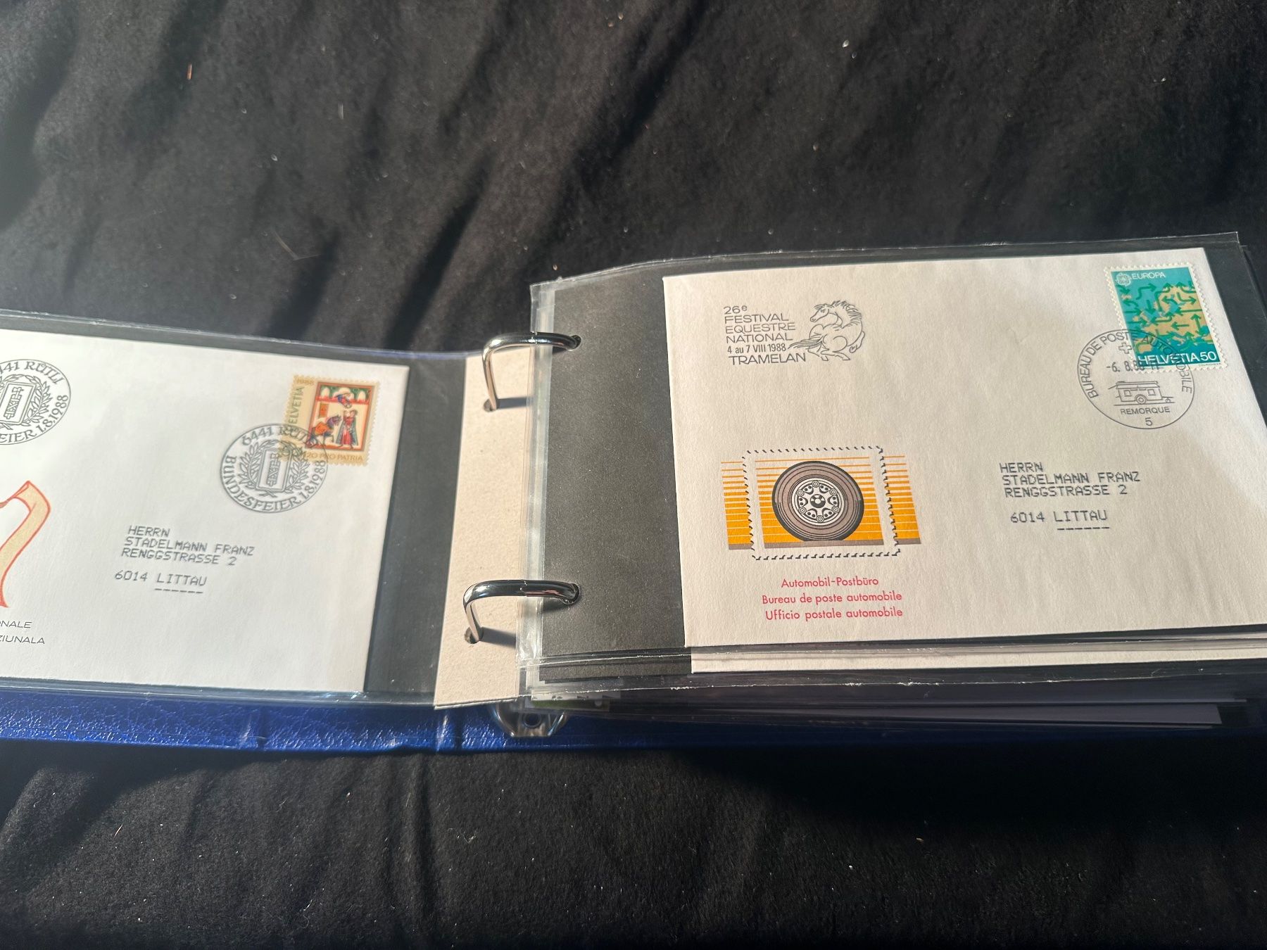 Alle Briefmarken: Interessantes Album Sonderbriefe FDC – Gebraucht aus Stettfurt von 2442 7
