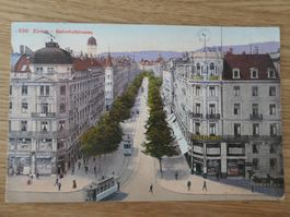 Zürich Bahnhofstrasse 1913 - gelaufen